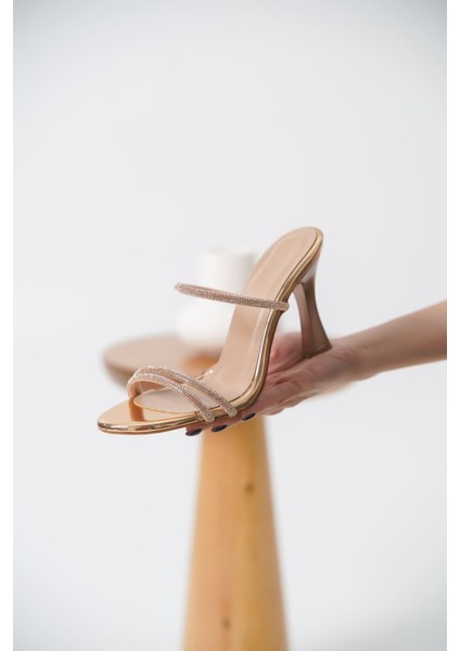 Dorothy Topuklu Rose Gold Kadın Terlik fırsatları
