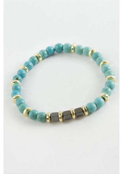 Turkuaz Doğaltaş Bileklik 6 mm