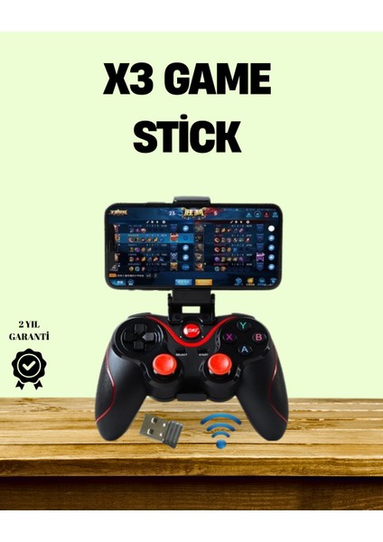 Msa-Shop Ergonomik Tasarımlı Şarjlı Kablosuz Gamepad