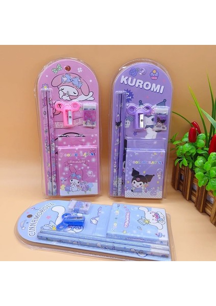 Sanrio My Melody Cinnamoroll Kuromi Kırtasiye Seti 12 Parça My Melody Kırtasiye Seti fırsatları