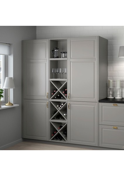 Şarap Rafı, Gri, 40X37X40 cm fiyatları