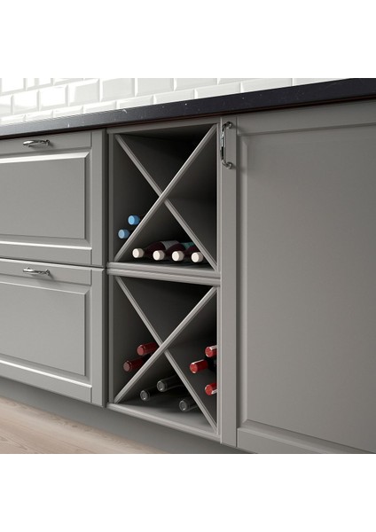 Şarap Rafı, Gri, 40X37X40 cm modelleri