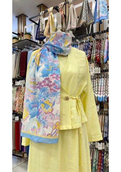 Gökyüzü Çiçeği Şal Mavi