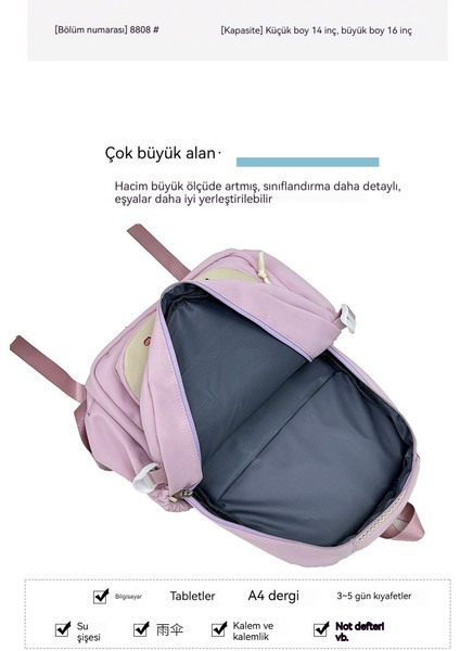 Büyük Kapasiteli Hafif Öğrenci Sırt Çantası (Yurt Dışından) fırsatları