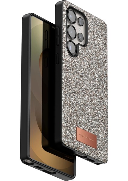 Bfs Samsung Galaxy S25 Ultra Bright Simli Kapak - Gold