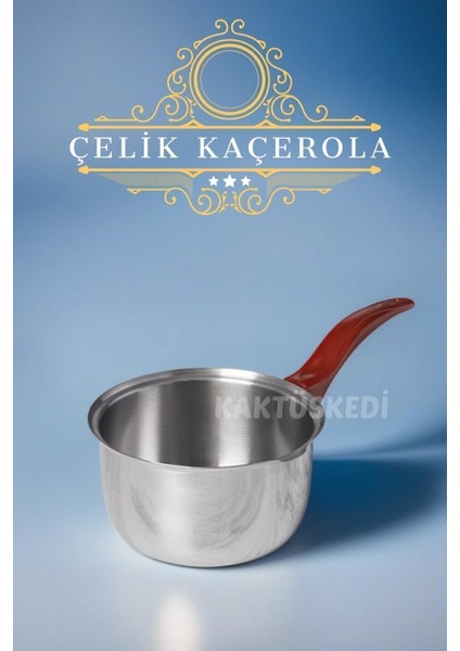 14 cm Paslanmaz Çelik Kaçerola | Sütlük | Mini Yumurta Haşlama Tavası 7174451