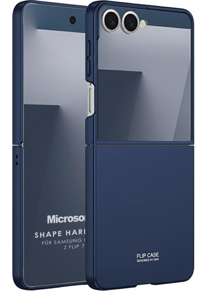 Samsung Galaxy Z Flip 7 Kılıf Shape Hard Cover Lacivert