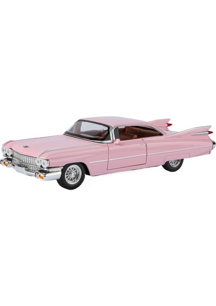 Büyük Retro Cadillac Big Rocket 1:24 Simülasyon Çocuk Ses ve Işıklı Geri Çekilebilir Alaşım Araba Modeli Oyuncak Süsleri (Yurt Dışından)