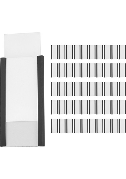 Metal Raf Için Net Plastik Koruyuculara Sahip Manyetik Veri Kartı Tutucuları Olan 50PCS Manyetik Etiket Tutucular (1 x 2 Inç) (Yurt Dışından) fiyatları