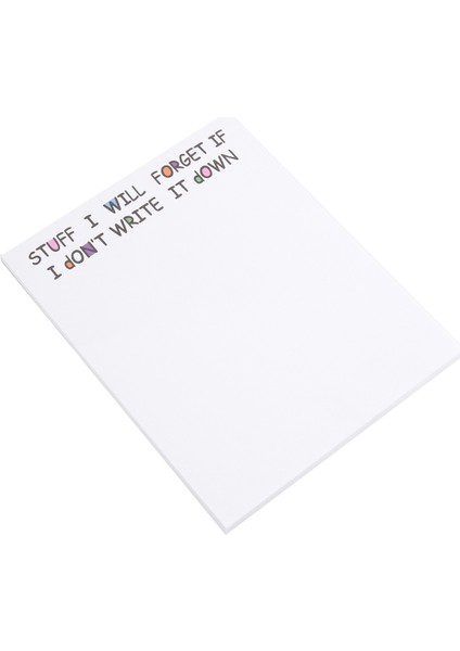 Komik Yapışkan Not Yapmak Için Not Defteri Komik Kırtasiye Ofis Malzemeleri Dizüstü Bilgisayar Etiketleri Masa Yapışkan Not 50 Sayfa Bir (Yurt Dışından)