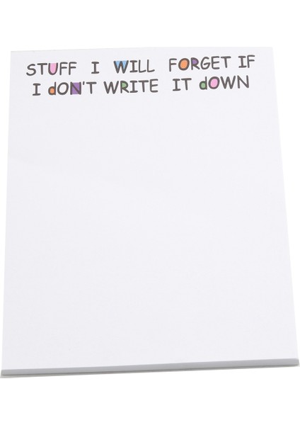 Komik Yapışkan Not Yapmak Için Not Defteri Komik Kırtasiye Ofis Malzemeleri Dizüstü Bilgisayar Etiketleri Masa Yapışkan Not 50 Sayfa Bir (Yurt Dışından) fiyatları