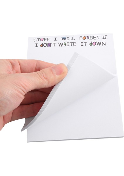 Komik Yapışkan Not Yapmak Için Not Defteri Komik Kırtasiye Ofis Malzemeleri Dizüstü Bilgisayar Etiketleri Masa Yapışkan Not 50 Sayfa Bir (Yurt Dışından) modelleri