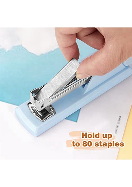 Stapler Ofis Zımbası Masa Için Zımba Portatif Dayanıklı Zımbalar Ofis Malzemeleri (Beyaz) (Yurt Dışından) modelleri