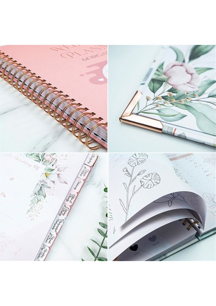 Gelin Için Düğün Planlayıcı - Planlama Kitabı ve Organizatör Geri Sayım Takvimi ile Gelin Binder Sevgililer Günü Hediyesi (Yurt Dışından) fiyatları