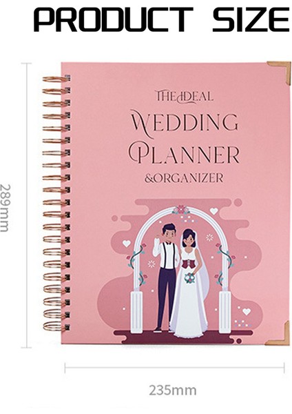 Gelin Için Düğün Planlayıcı - Planlama Kitabı ve Organizatör Geri Sayım Takvimi ile Gelin Binder Sevgililer Günü Hediyesi (Yurt Dışından) modelleri