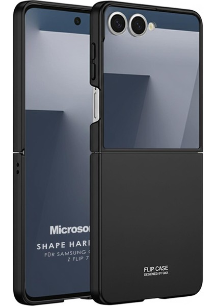 Samsung Galaxy Z Flip 7 Kılıf Shape Hard Cover Siyah