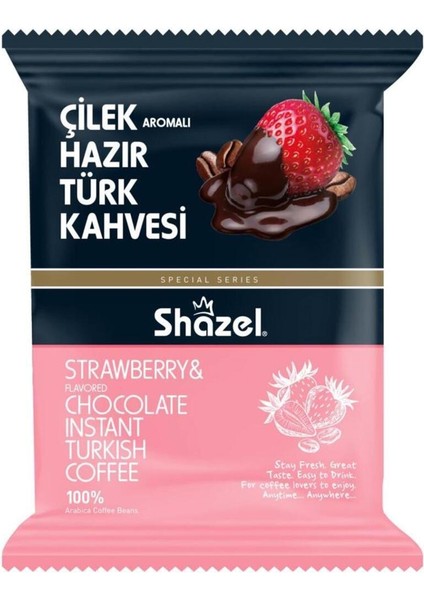Çilekli Hazır Türk Kahvesi 100 gr x 2 Adet