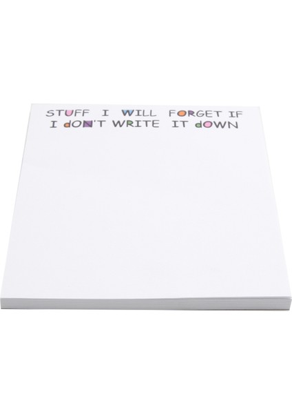 Komik Yapışkan Not Yapmak Için Not Defteri Komik Kırtasiye Ofis Malzemeleri Dizüstü Bilgisayar Etiketleri Masa Yapışkan Not 50 Sayfa Bir (Yurt Dışından) fırsatları