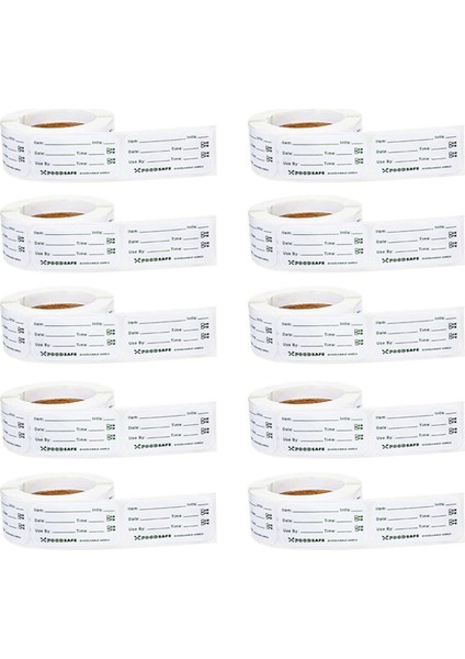 1 x 2in Kendinden Yapışkan Çıkarılabilir Dondurucu Gıda Etiketleri Yeniden Kullanılabilir Kaplar Için Soğutucu Gıda Depolama Dondurucu Çıkartmalar 10 Rulo (Yurt Dışından)