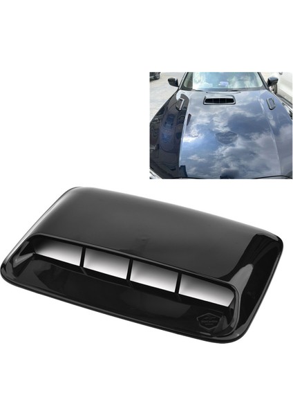Üniversal Her Araca Uyumlu Geniş Kaput Üstü Havalandırma Izgarası Tavan Vent Air Scoop Ithal 40 x 28 cm