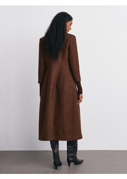 65478 Triko Detaylı Kaban-Kahve fiyatları