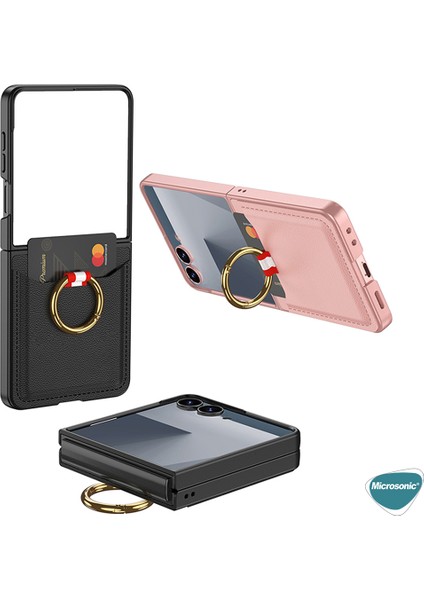 Samsung Galaxy Z Flip 7 Kılıf Luxring Wallet Lila modelleri