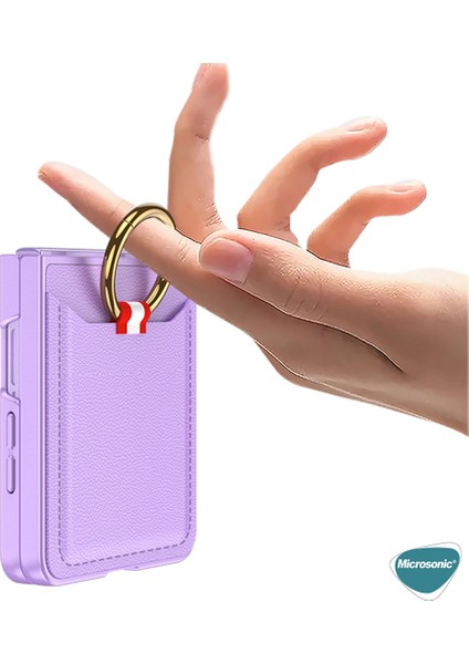 Samsung Galaxy Z Flip 7 Kılıf Luxring Wallet Lila indirimleri