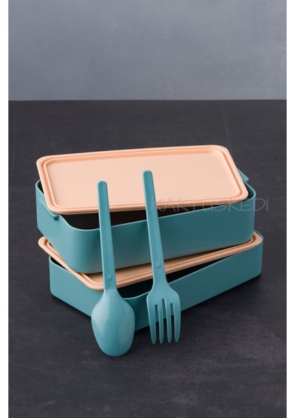 Bento 2 Katlı Yemek Kabı Turkuaz 900 ml 7172451 modelleri