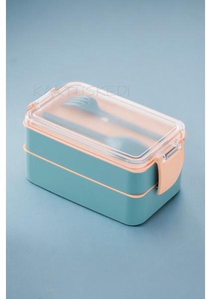 Bento 2 Katlı Yemek Kabı Turkuaz 900 ml 7172451 fırsatları