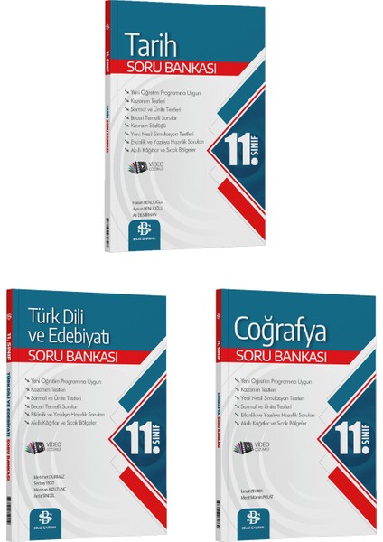 11. Sınıf Tarih Coğrafya Edebiyat Soru Bankası Seti 3 Kitap 2026