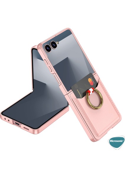 Samsung Galaxy Z Flip 7 Kılıf Luxring Wallet Rose Gold fiyatları