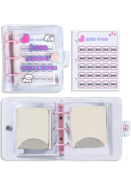 1000 Tasarruf Mücadelesi Zarflarla Mini Bağlayıcı Depolama Bütçeleme Bağlayıcı Bütçe Kitabı Nakit Tasarruf Zorluğu Kutusu Kiti (Yurt Dışından) indirimleri