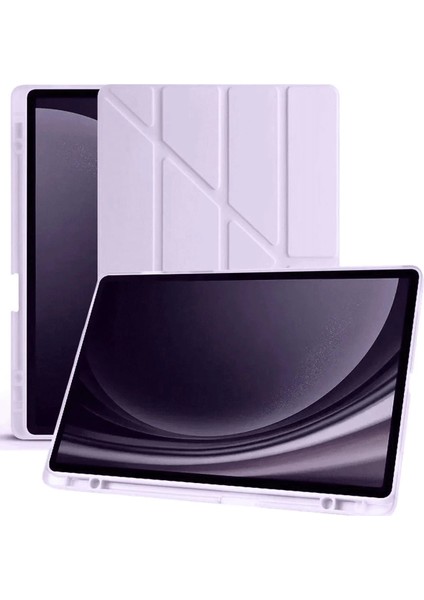 Bfs Samsung Galaxy X610 Tab S9 Fe Plus 12.4 Kılıf Kalemlikli Mars Tablet Kılıfı - Açık Mor fiyatları
