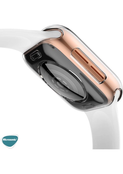 Apple Watch Series 11 46MM Kılıf 360 Full Round Soft Silicone Şeffaf fırsatları