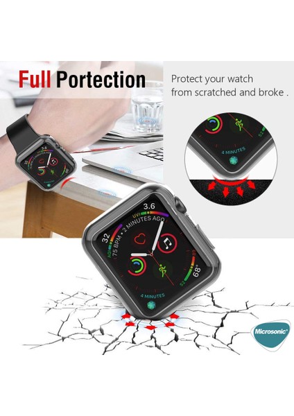 Apple Watch Series 11 46MM Kılıf 360 Full Round Soft Silicone Şeffaf indirimleri