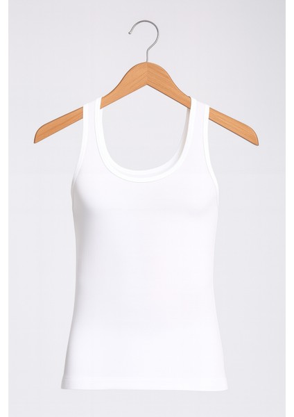 Erkek Likralı Bambu Beyaz 3'lü Atlet Qİ2K7L1K9K.3L modelleri