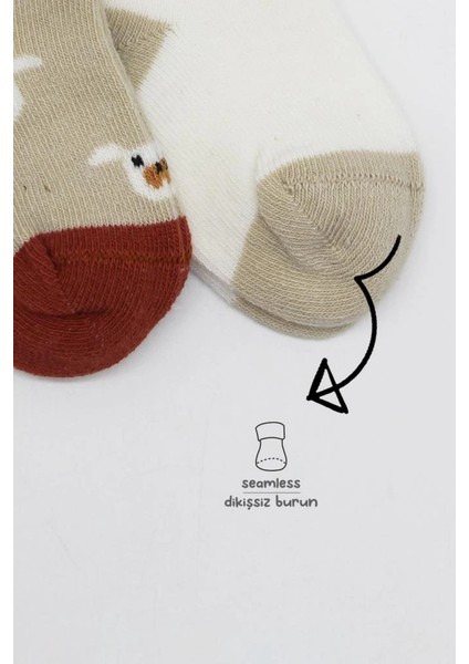 Bfs Bistyle Love Dog Penye Soket Çorap 2'li BS10118 Bej modelleri