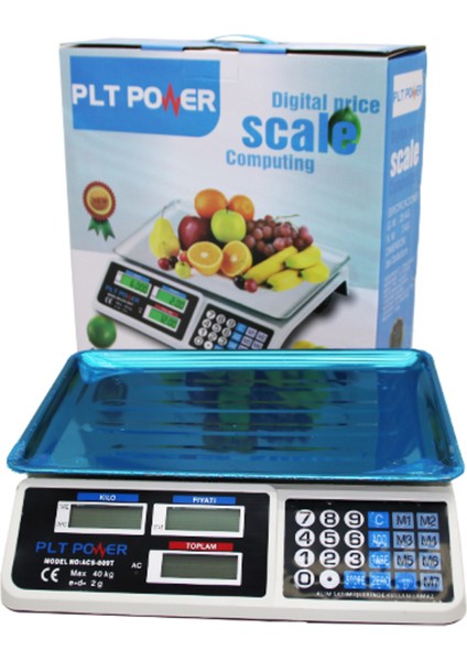 Büyük Dijital Karpuz Teraz, 40KG/2GR, Hassas Ölçüm, Güçlü ve Dayanıklı