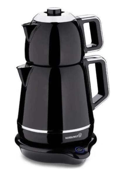 A332-04 Demiks Elektrikli Çay. Siyah/krom