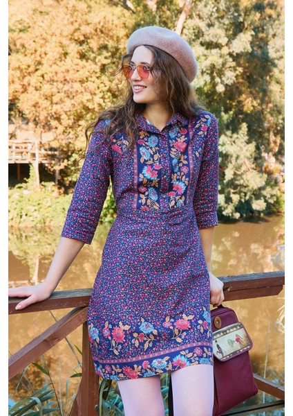 Gömlek Yaka Düğme Detaylı Kışlık Elbise fırsatları