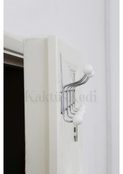 Metal Kapı Arkası Askı Kıyafet Takı Anahtar Askısı 7171721