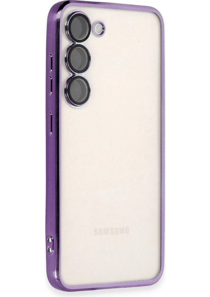 Bfs Samsung Galaxy S24 Kılıf Lensli Silikon - Mor