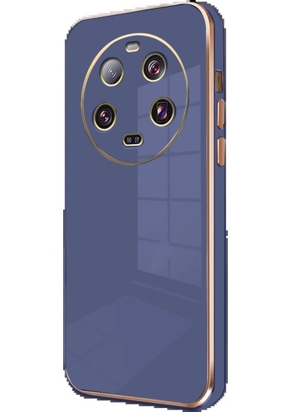 Bfs Xiaomi Mi 14 Ultra Kılıf Volet Silikon - Mavi