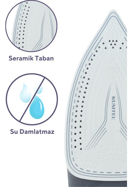 2400W Seramik Mor Buharlı Ütü, Kolay Kullanım ve Güçlü Performans fiyatları