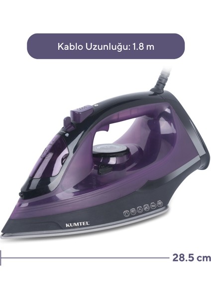 2400W Seramik Mor Buharlı Ütü, Kolay Kullanım ve Güçlü Performans modelleri