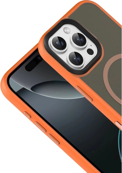 Bfs Apple iPhone 16 Pro Max Megane Magsafe Kapak - Turuncu fiyatları