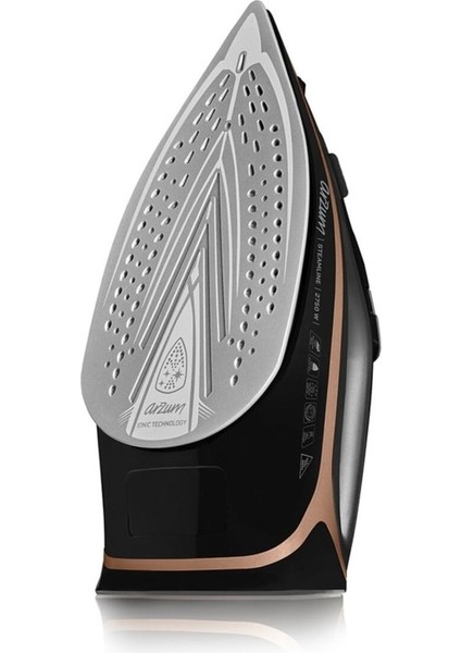 Yüksek Performanslı Seramik Tabanlı Buharlı Ütü 2750W Siyah fırsatları