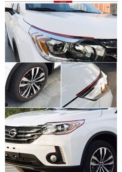 Araç Araba Oto Jant Fitili Metal Görünümlü Lastik Jant Trim Bandı Jant Şeriti 8 Metre