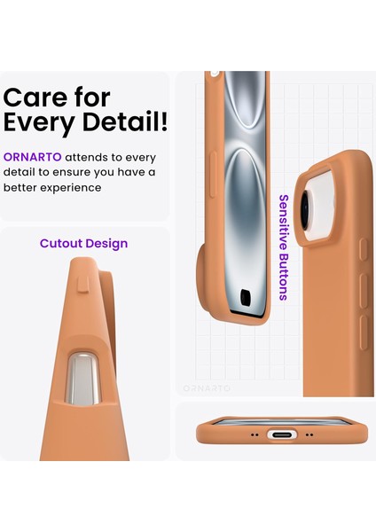 iPhone 17 Air Kılıf Lansman Kamera Çıkıntılı Içi Kadife Yumuşak Renkli Silikon Mat Hisli Süet Kapak fırsatları