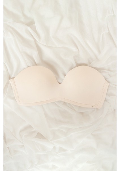 Ekru Askısız Straplez Destekli Sütyen modelleri